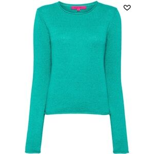 The Elder Statesman Ribbed Knit 100% Cotton Sweater L